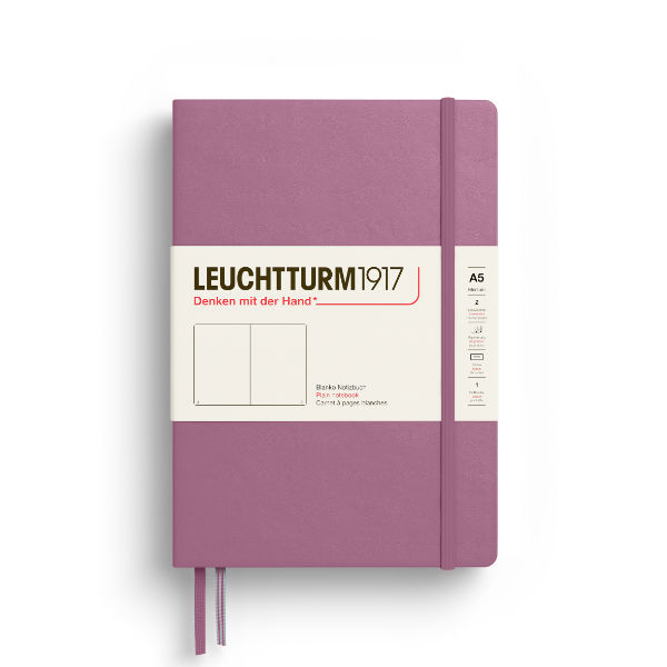 Image de  Carnet Leuchtturm rigide A5 uni dusty rose 