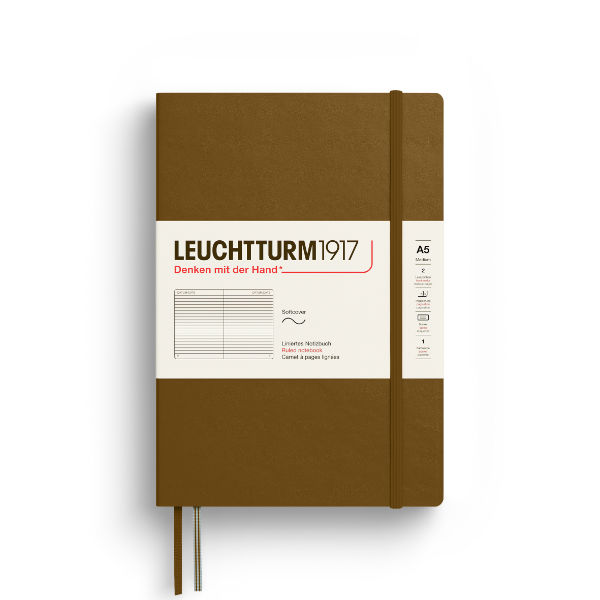 Image de  Carnet Leuchtturm souple A5 ligné spice brown 