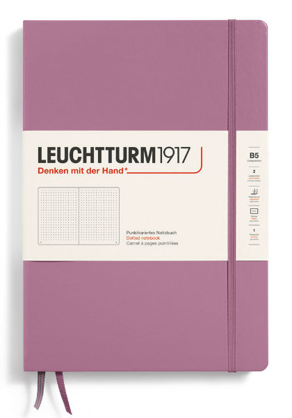 Image de  Carnet leuchtturm b5 pointillÉs dusty rose 