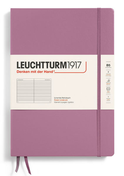 Image de  Carnet leuchtturm b5 lignÉ dusty rose 