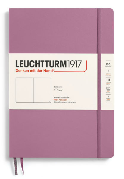 Image de  Carnet leuchtturm souple b5 uni dusty rose 