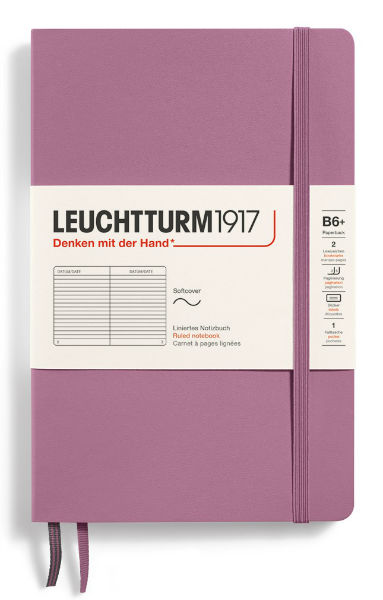 Image de  Carnet Leuchtturm souple B6+ ligné dusty rose 