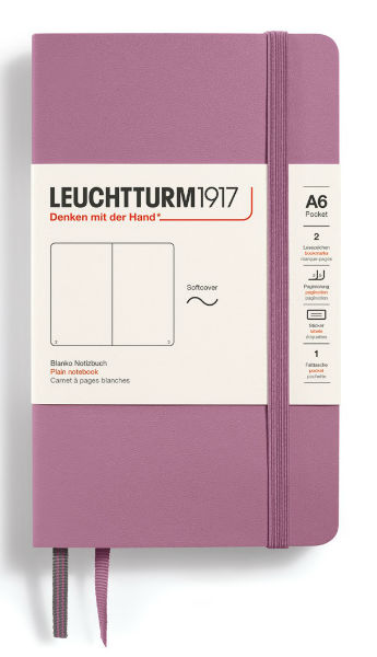 Image de  Carnet Leuchtturm souple A6 uni dusty rose 