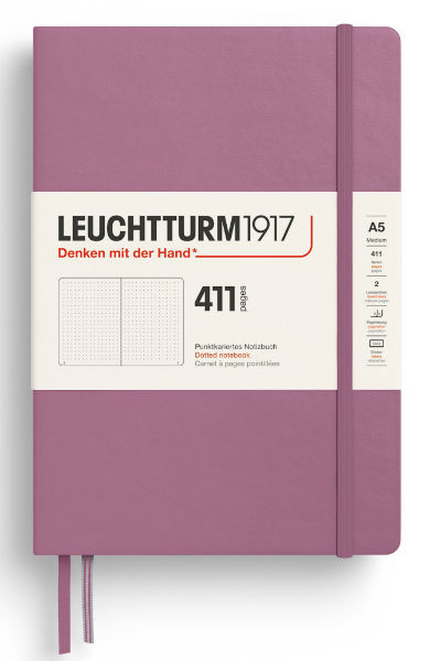 Image de  Carnet Leuchtturm 411 A5 pointillés dusty rose 