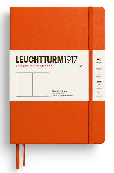 Image de  Carnet Leuchtturm rigide A5 uni pumpkin 