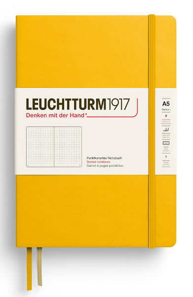 Image de  Carnet Leuchtturm rigide A5 pointillés sunflower 