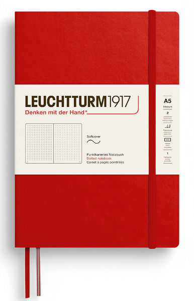 Image de  Carnet Leuchtturm souple A5 pointillés cherry 