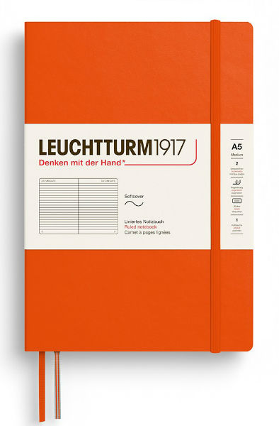 Image de  Carnet Leuchtturm souple A5 ligné pumpkin 