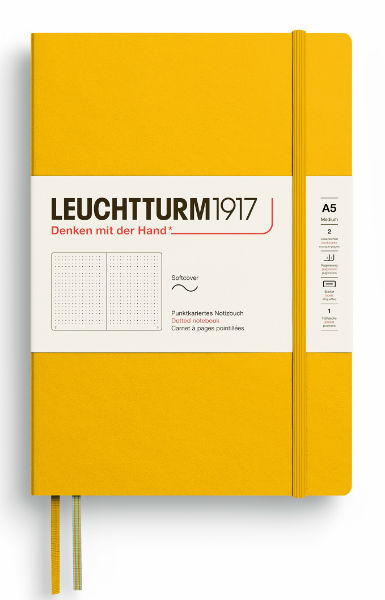 Image de  Carnet Leuchtturm souple A5 pointillés sunflower 