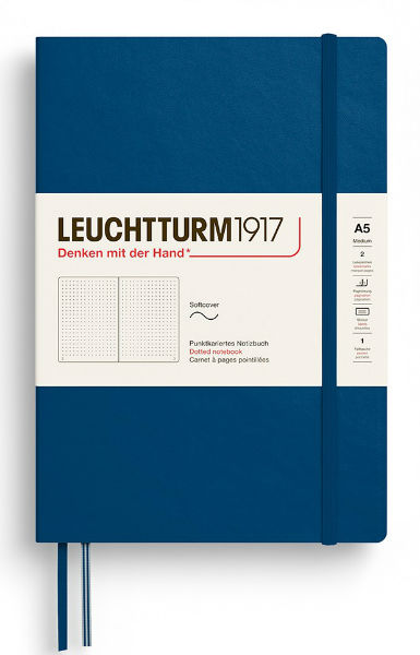 Image de  Carnet Leuchtturm souple A5 pointillés indigo 
