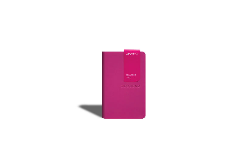 Ref. LMG360TCJA7MGR, Carnet A7 Zequenz classic 360° ligné magenta, Rose, marque ZEQUENZ