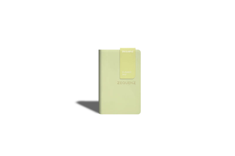 Ref. LMG360TCJA7OLR, Carnet A7 Zequenz classic 360° ligné olive, Vert, marque ZEQUENZ