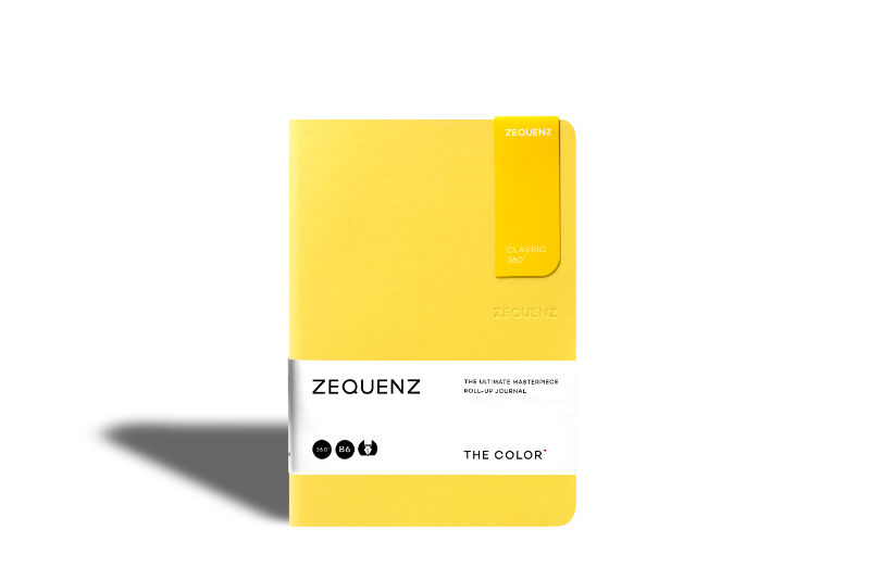 Ref. LMG360TCJB6LITEMTR, Carnet B6 Zequenz classic 360° ligné moutarde, Jaune, marque ZEQUENZ
