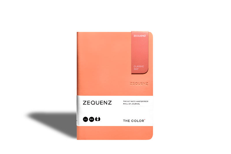 Ref. LMG360TCJB6LITEPHD, Carnet B6 Zequenz classic 360° pointillés pêche, Orange, marque ZEQUENZ