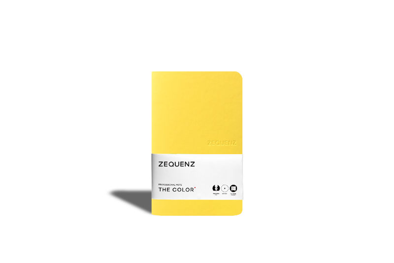 Ref. LMG360TCJNOTEMTR, Carnet Zequenz Professional Note ligné moutarde, Jaune, marque ZEQUENZ