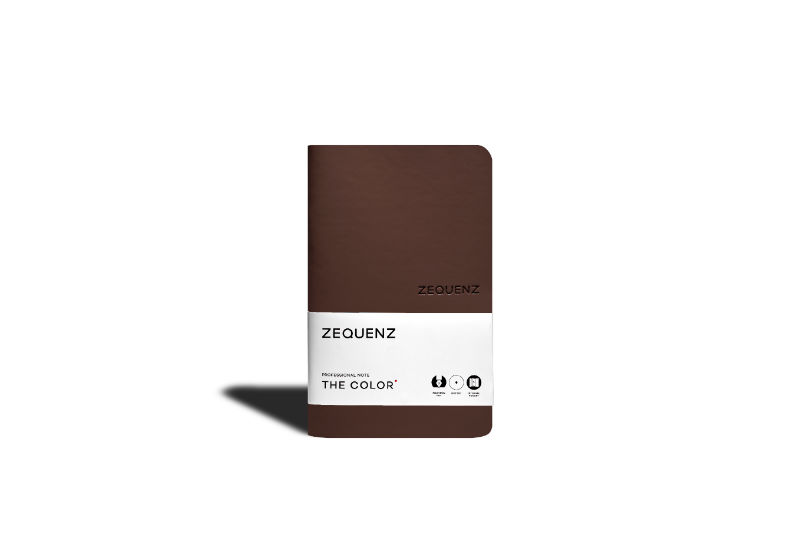 Ref. LMG360TCJNOTETRR, Carnet Zequenz Professional Note ligné marron, Marron, marque ZEQUENZ