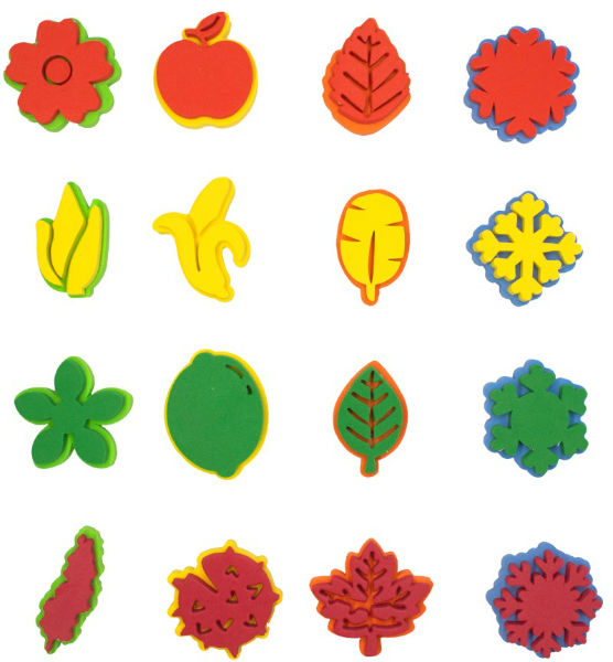 Image de  Pack 16 tampons géants en mousse - 4 saisons 