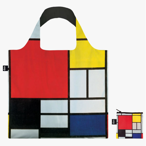 Image de  Sac de courses pliable Piet Mondrian composition 