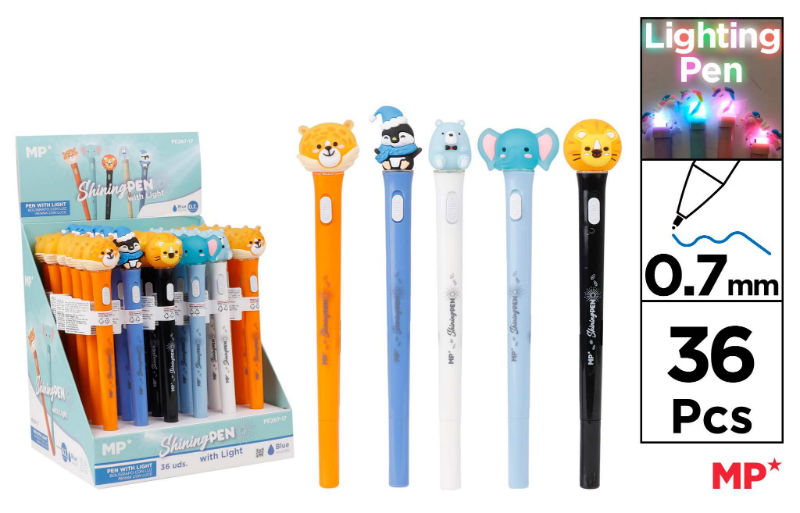 Image de  Stylo lumineux licorne 