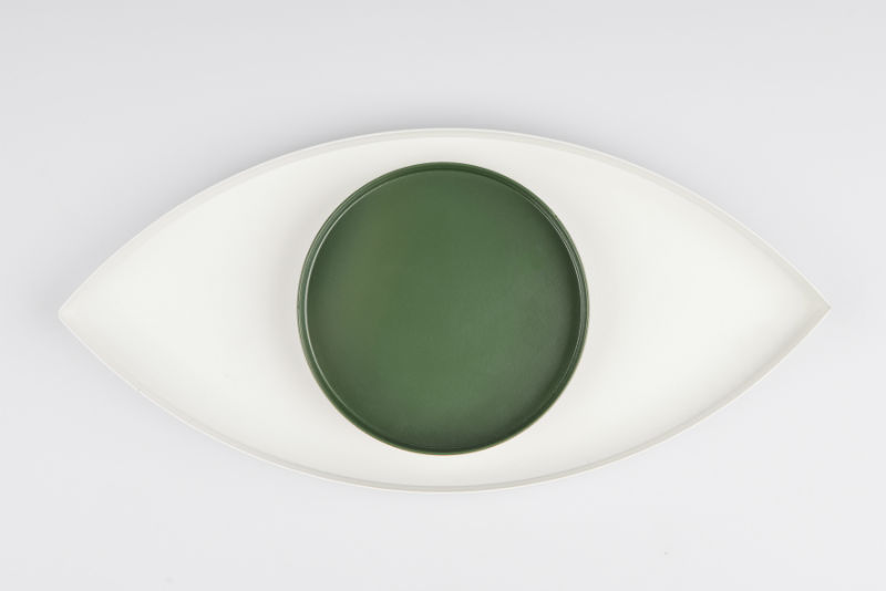 Image de  The eye collec vide poche vert  blanc 