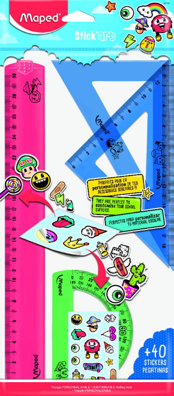 Image de  Kit de traçage 4 pièces STICK'ART 