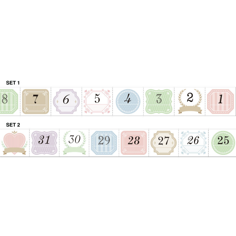 Image de  Masking tape date simple 