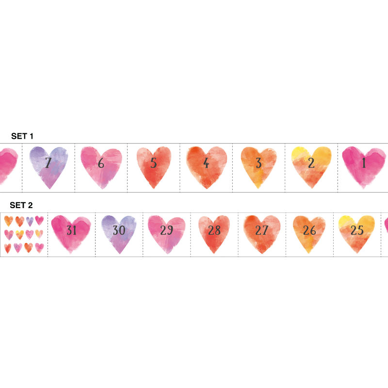 Image de  Masking tape date cŒur 