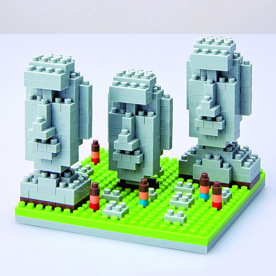 Image de  NANOBLOCK Sights Series Statues de lîle de Pâques 