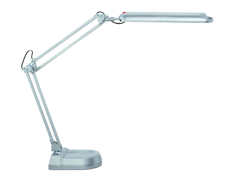 Image de  Lampe Fluo Atlantic sur pied argenté 