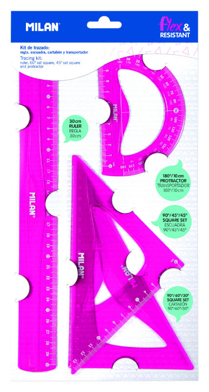 Image de  Kit de tracage 4 pièces, rose 