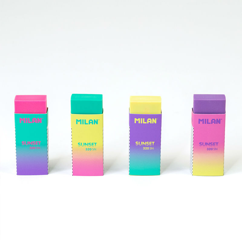 Ref. MILCPM320SND, Gomme nata Sunset 320 - Coloris Aléatoires, marque MILAN