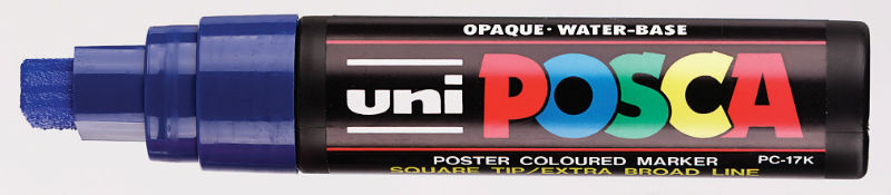Image de  Marqueur Posca pointe extra large bleu foncé 