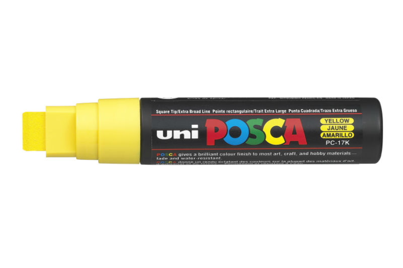 Image de  Marqueur Posca pointe extra large jaune 