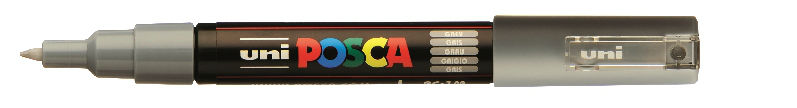 Image de  Marqueur Posca pointe extra fine gris 