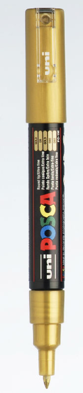 Image de  Marqueur Posca pointe extra fine or 