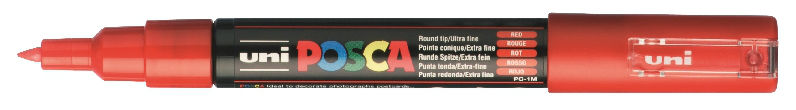 Image de  Marqueur Posca pointe extra fine rouge 