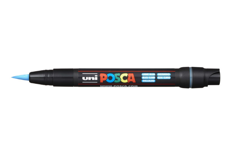Image de  Marqueur Posca pinceau bleu clair 