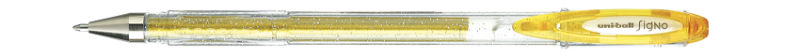 Image de  Stylo bille Signo pailleté or 
