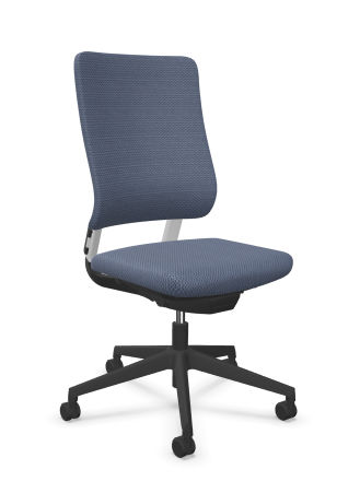 Image de  Siège Drumback NPR coque télégris, tissu bleu gris 