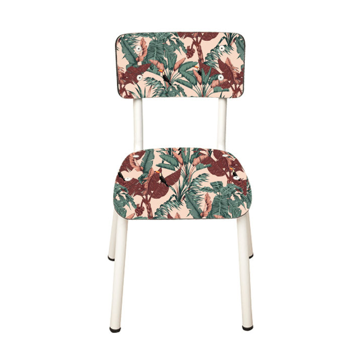 Image de  Little Suzie chaise enfant H31 wild pieds blancs 