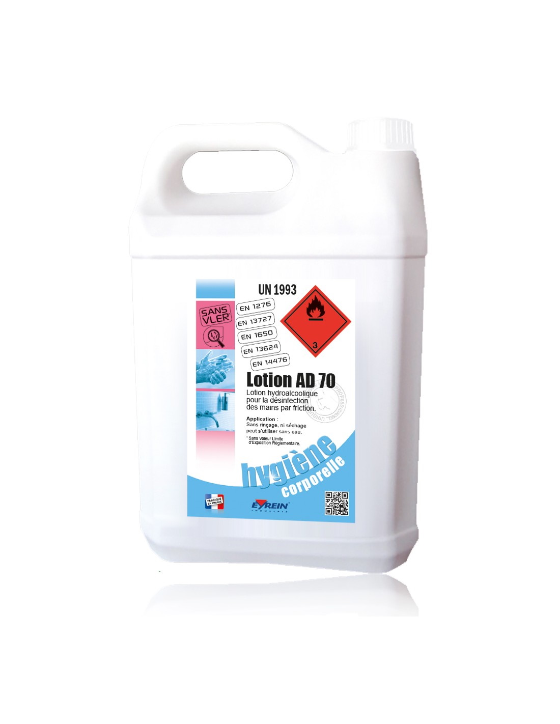 Image de  5 litres lotion  hydroalcoolique norme oms 