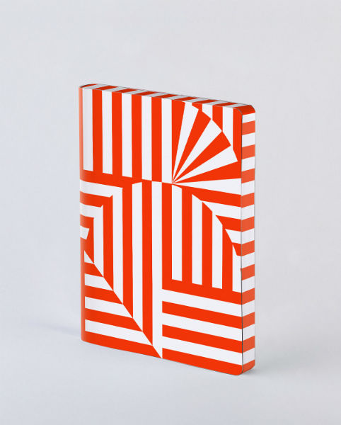 Image de  Carnet souple Graphique L pointillés Éventails fantaisie 