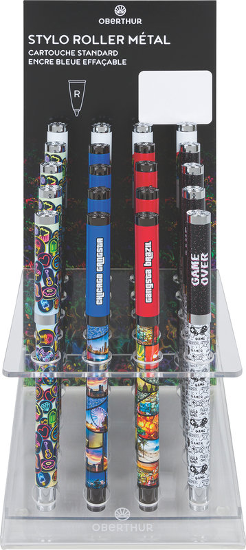 Image de  Stylo roller gomme Arcade - Modèles aléatoires 