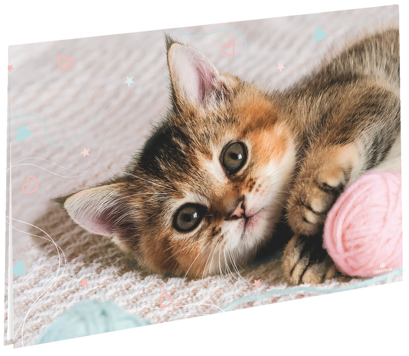 Image de  Sous main double Chaton tendre 