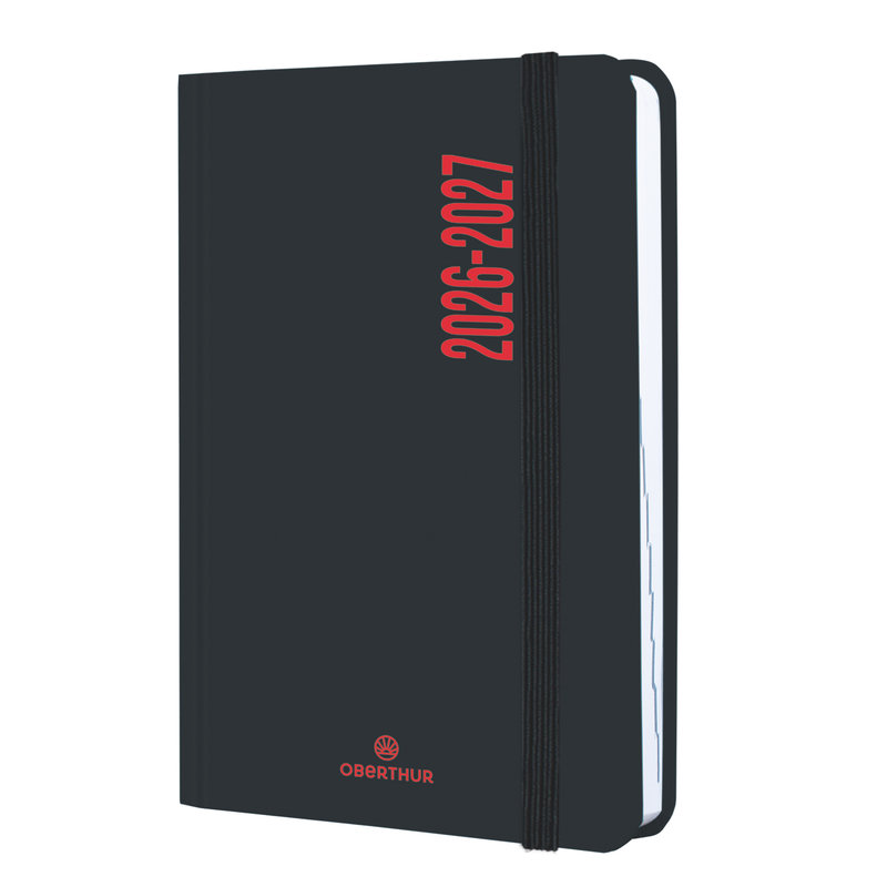 Image de  Agenda journalier 12x17 Alabama noir et rouge 