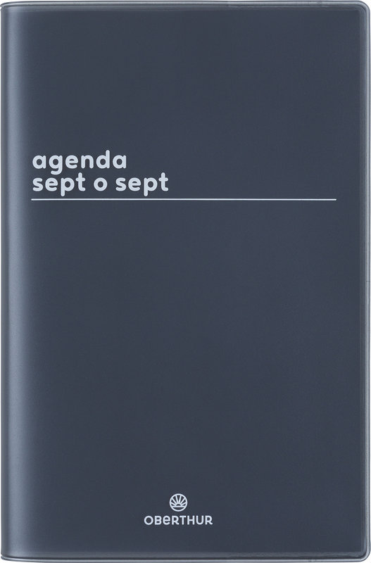 Image de  Agenda semainier Septembre à Septembre 10x15 Boréal noir 
