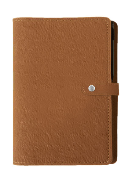 Image de  Semainier 25 spirale Kent fauve 