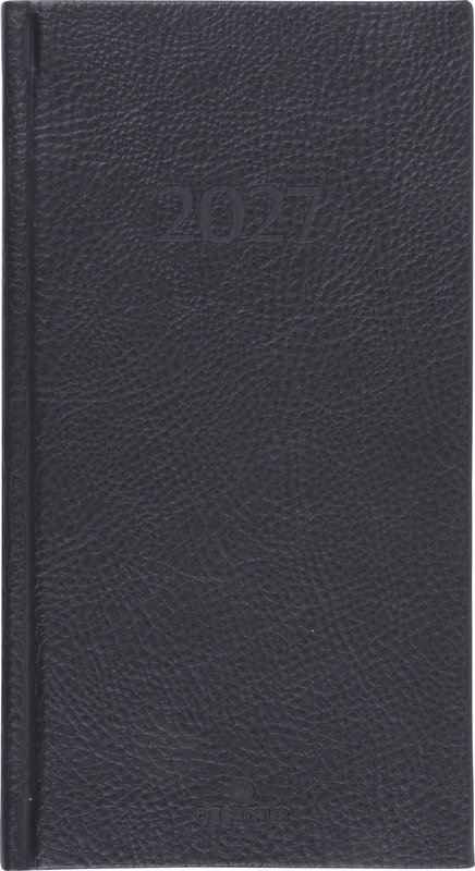 Ref. OBE84447, OBERTHUR - Semainier poche 16 London noir, Noir, marque OBERTHUR