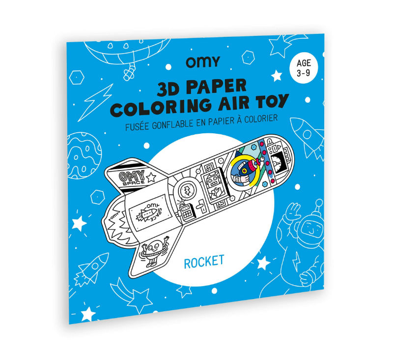 Image de  Air toy à colorier fusée 