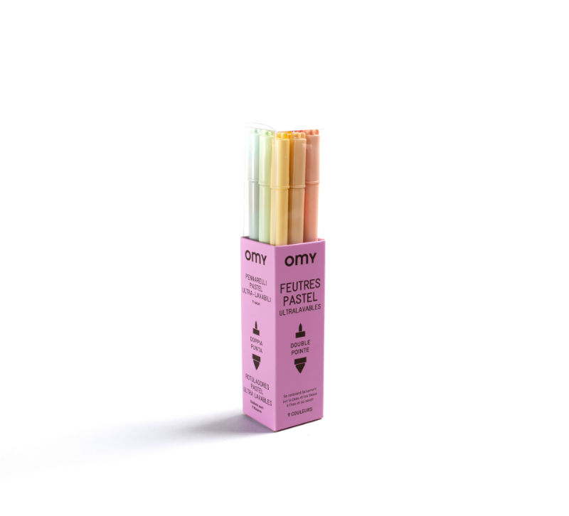 Image de  Étui 9 feutres pastel 